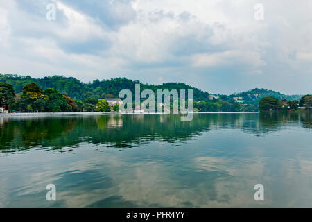 Sri Lanka, Central Province, Kandy, lake Stock Photo