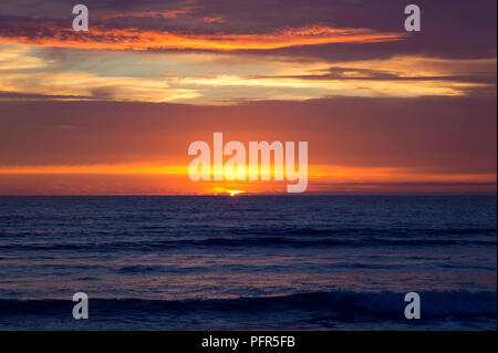 Sunset at Strandhill Beach, Co.Sligo, Ireland Stock Photo