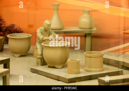 China clay sculpture, labor scene Stock Photo