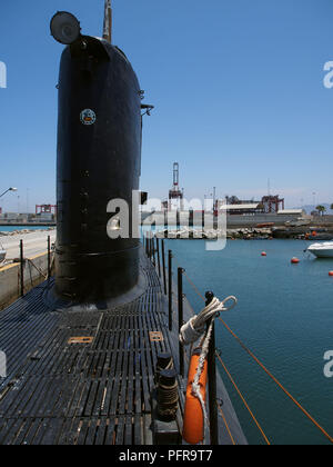 Deck and conning tower of the BAP Abtao (SS-42) submarine of the ...