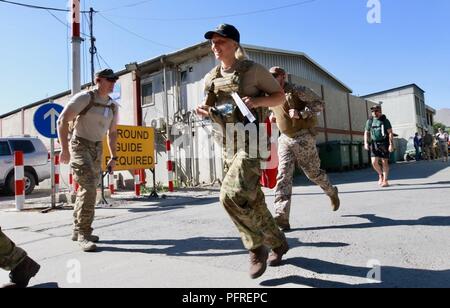 KABUL, Afghanistan (May 27, 2018) —  Over 220 Resolute Support members conducted a 25 kilometer march, known as the Danish Contingent (DANCON) March in support of Danish veterans. The march has been a tradition with the Danish Defense since 1972 when the Royal Danish Army was deployed on Cyprus.