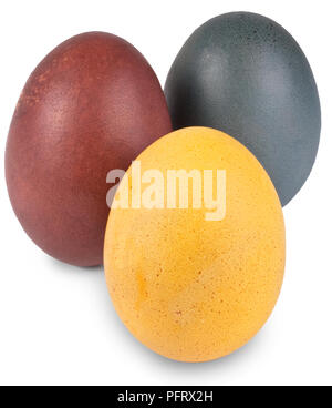 Dyed eggs Stock Photo