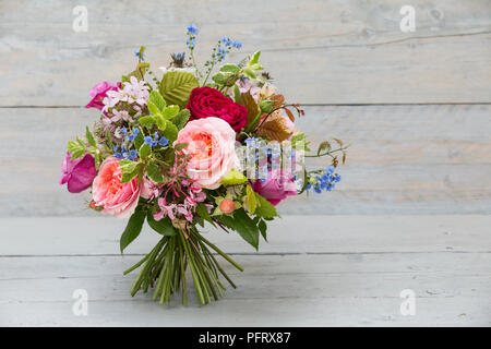 Hand-tied bouquet Stock Photo
