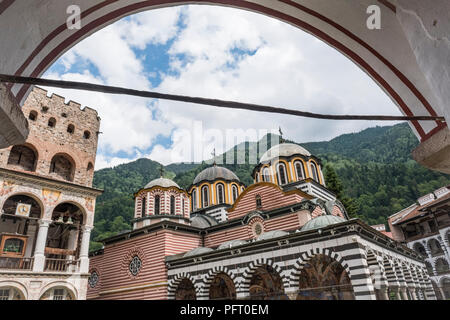 Das Rila-Kloster in West-Bulgarien Stock Photo