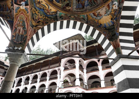 Das Rila-Kloster in West-Bulgarien Stock Photo