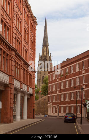 August 2014 - street view of high rise apartment building in Winchester, central London, UK; popularity of the area among investors makes these flats  Stock Photo