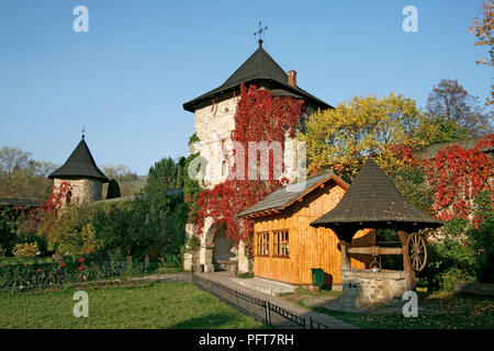 Romania, Moldavia, Southern Bucovina, Moldovita Monastery Stock Photo