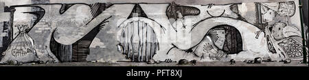 Graffiti street art in Reykjavik, Iceland Stock Photo