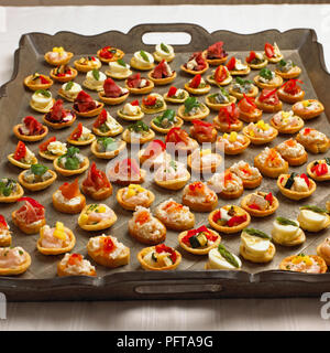 Party platter, canapes Stock Photo