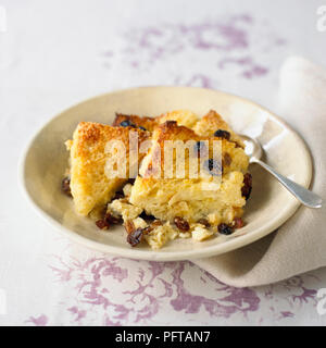 Bread and butter pudding Stock Photo