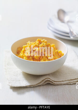 Carrots and swede mash Stock Photo