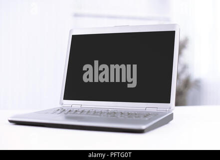 close up opened notebook on white background . Stock Photo