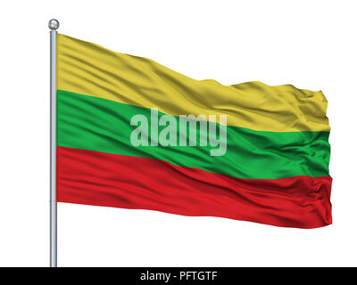 San Ramon City Flag, Chile, Isolated On White Background Stock Photo ...
