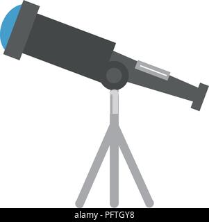 telescope device isolated icon Stock Vector