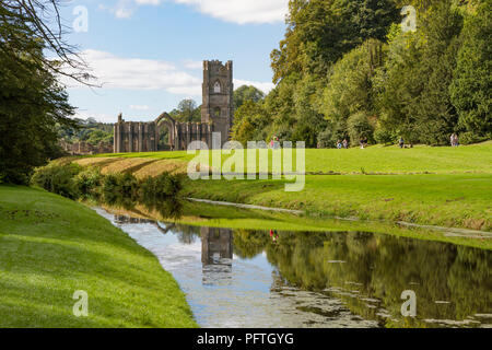 Fountains Abbey in Ripon, North Yorkshire.
