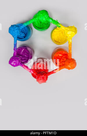 Color Theory Color The Mother Is Yellow Red And Blue Yellow Color Mixed With Red Becomes Orange Yellow Color Mixed With Blue Becomes Green And Blue Stock Photo Alamy
