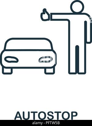 Vote icon. Simple element from digital disruption collection. Line Vote ...
