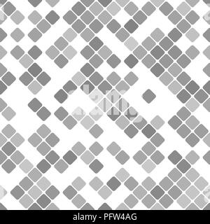 Abstract seamless rounded square pattern - vector tiled mosaic background Stock Vector