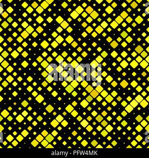 Yellow seamless diagonal square pattern background design Stock Vector