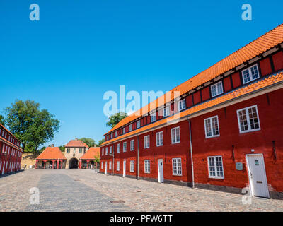 The Rows, Barracks, Kastellet, Fortress, The Citadel, Copenhagen, Zealand, Denmark, Europe. Stock Photo