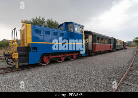 A diesel locomotive at Cayeux-sur-Mer Stock Photo