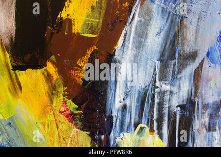 Detail of the Painting as a Background. Stock Photo