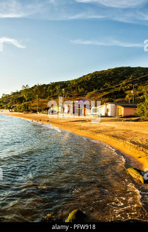 Beach at Caieira da Barra do Sul. Florianopolis, Santa Catarina, Brazil. Stock Photo