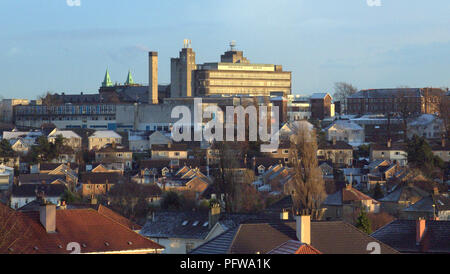 Jordanhill,  affluent area with up market housing aerial view famous for its school and teaching college in Glasgow, UK Stock Photo