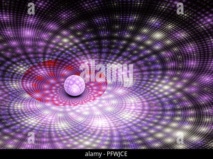 Abstract fractal patterns and shapes, 3D rendering Stock Photo