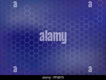 Generic dark blue vector background with hexagonal shapes Stock Vector