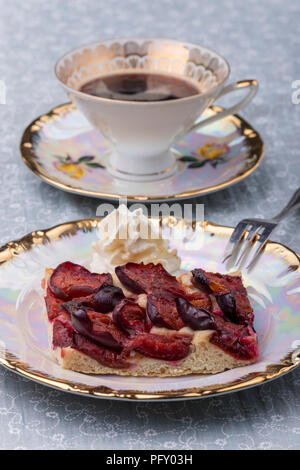 bavarian zwetschgendatschi, a local plum cake Stock Photo