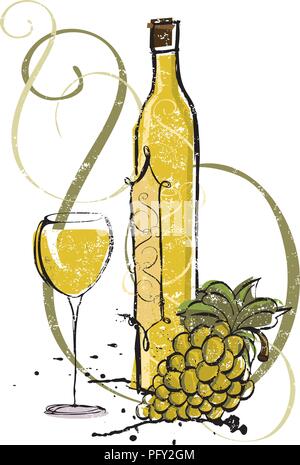 Chardonnay Vintage Select Stock Vector