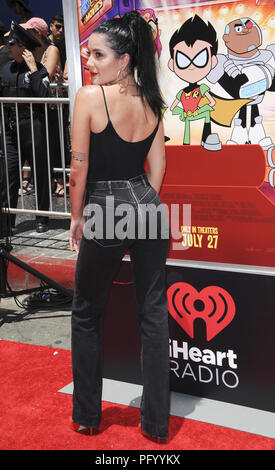 Film Premiere Teen Titans Go  Featuring: Halsey Where: Los Angeles, California, United States When: 22 Jul 2018 Credit: Apega/WENN.com Stock Photo