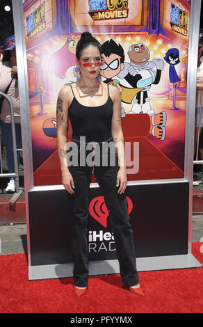 Film Premiere Teen Titans Go  Featuring: Halsey Where: Los Angeles, California, United States When: 22 Jul 2018 Credit: Apega/WENN.com Stock Photo