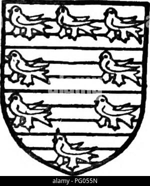 . The Victoria history of the county of Hertford. Natural history. A HISTORY OF HERTFORDSHIRE hampstead and its deep moats are still usually filled with water. At one time it was the head of a small barony, but it was never more than a manorial strong- hold and has no history. It followed the descent of the manor. According to tradition it was built by Cour.t Eustace of Boulogne, and either he or one of his immediate successors may well have thrown up its formidable earthworks, upon which buildings of timber only would at first be erected. The castle was probably in existence when Geoffrey de 