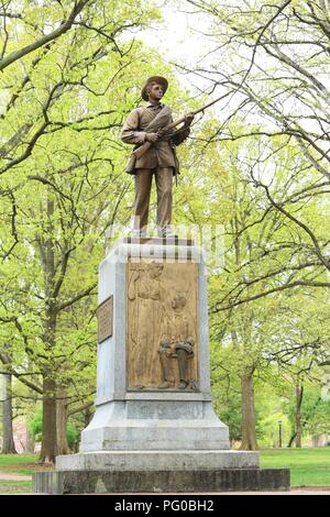 Silent Sam Statue, university of north carolina, NC Stock Photo