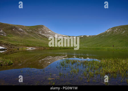 Beautiful view of the alpine Keskenkija Trek, Jyrgalan, Kyrgyzstan Stock Photo