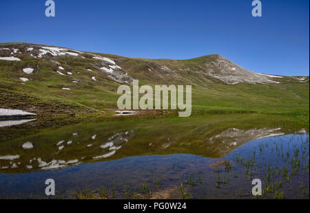 Beautiful view of the alpine Keskenkija Trek, Jyrgalan, Kyrgyzstan Stock Photo