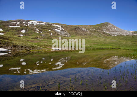 Beautiful view of the alpine Keskenkija Trek, Jyrgalan, Kyrgyzstan Stock Photo