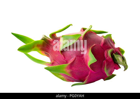 Pitaya or dragon fruit isolated on white background (clipping path included) Stock Photo
