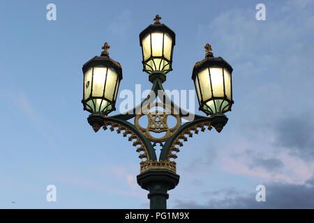 vintage street lamps in london Stock Photo