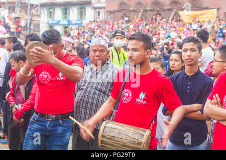 Kathmandu Nepal, Sep 5,2017 : Indra Jatra is an important annual festival in Nepal, particularly in the capital city of Kathmandu. “Indra” is the name Stock Photo