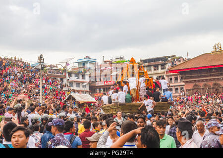 Kathmandu Nepal, Sep 5,2017 : Indra Jatra is an important annual festival in Nepal, particularly in the capital city of Kathmandu. “Indra” is the name Stock Photo