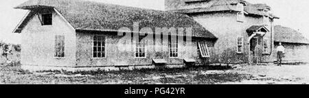 . Principles and practice of poultry culture . Poultry. Fit.;. -Jjo. Fattening and killing house al Macdonald f'ollcgc. f I'liotogiajjli from tht; crillcgc). Please note that these images are extracted from scanned page images that may have been digitally enhanced for readability - coloration and appearance of these illustrations may not perfectly resemble the original work.. Robinson, John H. (John Henry), 1863-1935. Boston ; New York : Ginn and Company Stock Photo