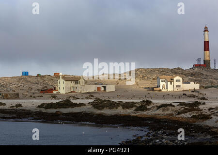 Lighthouse, Diaz Point, near Lüderitz, Diamond Coast Nature Reserve, Karas, Namibia Stock Photo