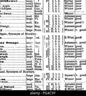 American Pomology Apples Apples Catalogue And Index Op Apples 725 Name Med Small Nied Larse Lar Med Med Small Small Med Med Lai I E Lipsey S Russet Little Pearmain Locy Loiraii