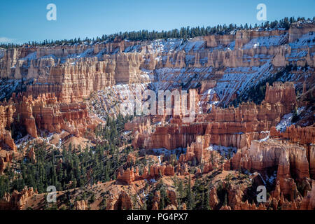 Red Rocks Hoodoos in Bryce Point at Bryce Canyon National Park, Utah Stock Photo