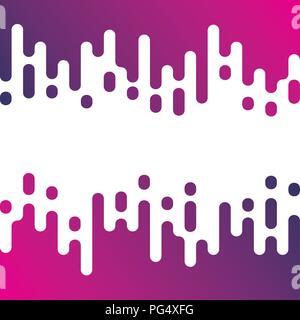 Vector Seamless Abstract Background. Irregular Rounded Lines Halftone Transition Pattern Stock Vector