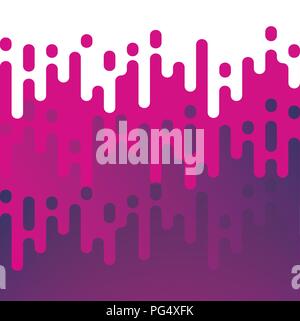 Vector Abstract Background. Irregular Rounded Lines Halftone Transition Pattern Stock Vector