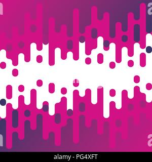 Vector Abstract Background. Irregular Rounded Lines Halftone Transition Pattern Stock Vector